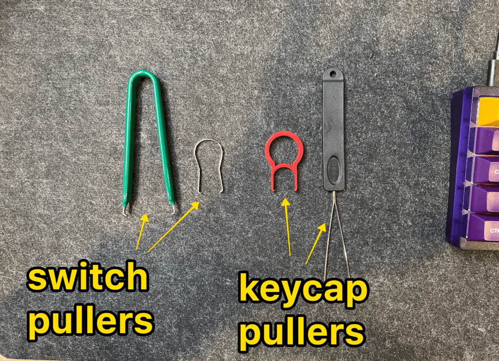 switch pullers and keycap pullers