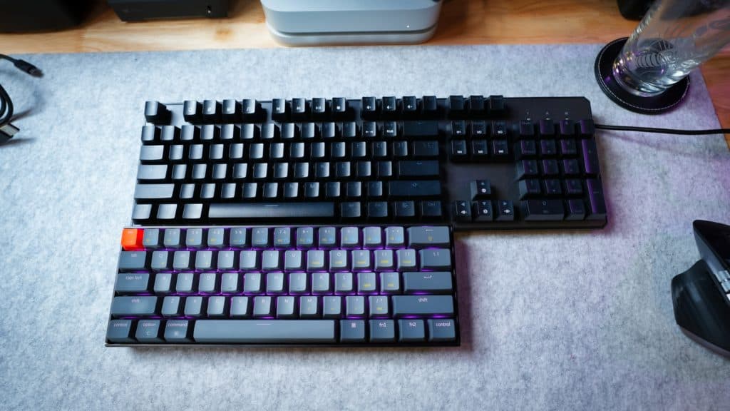 keyboard desk mat sound