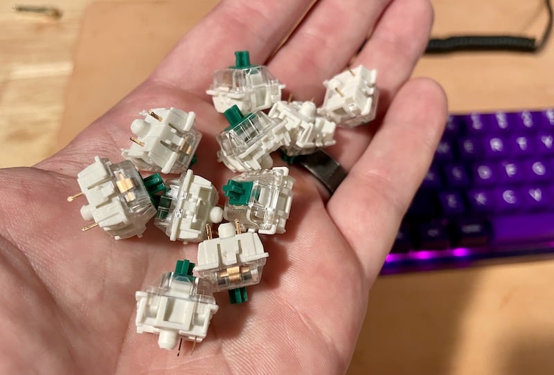 gateron green clicky switch