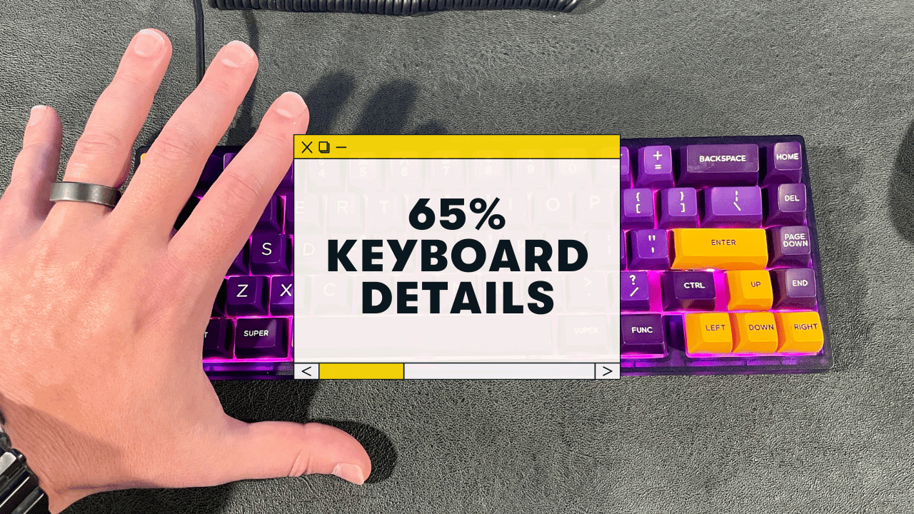 How many keys are on a 65% keyboard