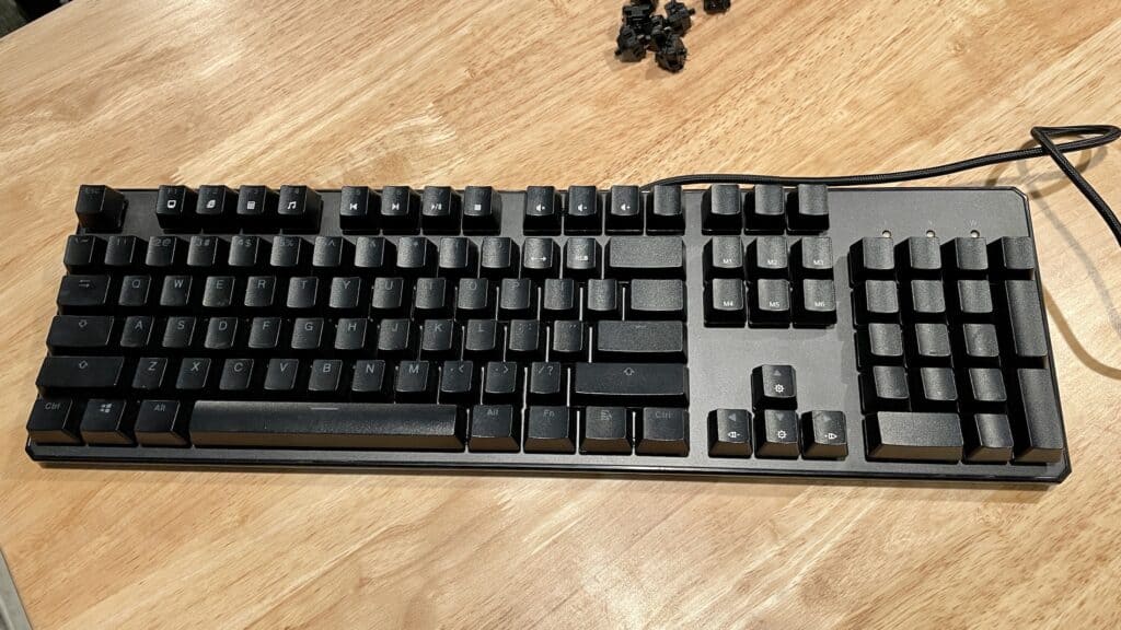 100% keyboard keys