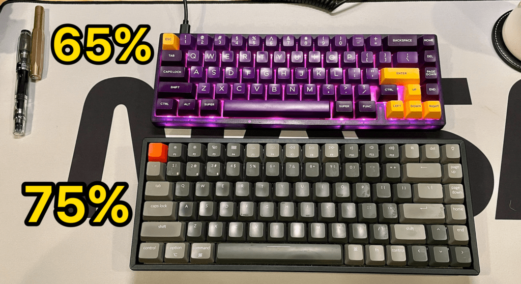 75% vs 65% keyboard size